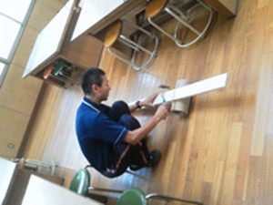 角材を使うようです 1